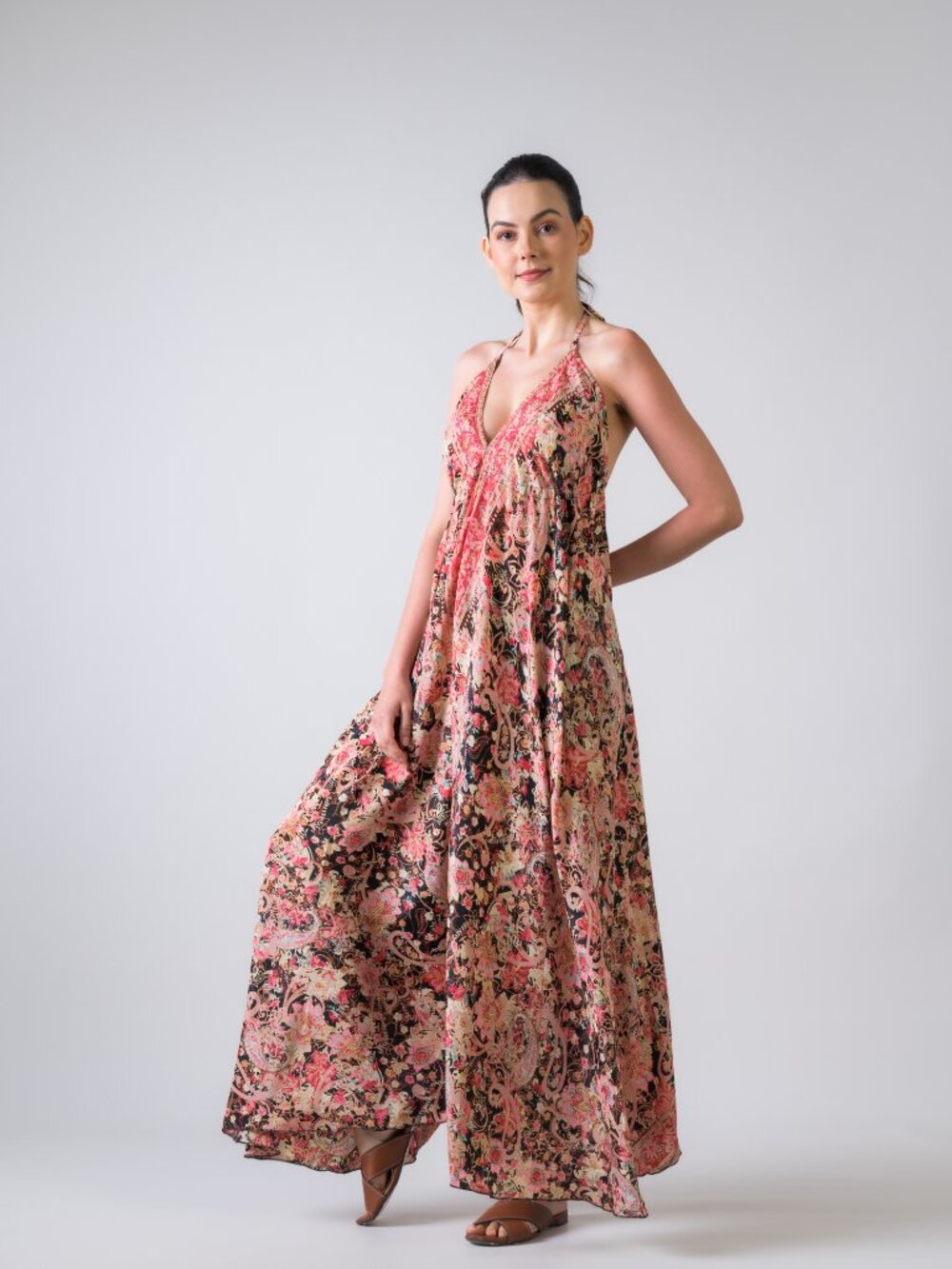 29.) Rhea Wide Leg Printed Jumpsuit (Assorted) - Picture 4 of 6